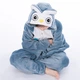 Детская пижама кигуруми Сова Синий Kigurumi kcr0034 140 см - изображение 4