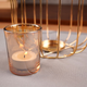 Lampion Home Styling Collection na świeczkę metalowy złoty 21.5 cm (8719987975622) - obraz 6