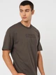 Футболка хлопковая длинная мужская Armani Exchange 253105017 2XL Коричневая (1159845873) - изображение 8