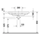 Умивальник підвісний Duravit D Code Med 850х480, білий (03528500002) - изображение 3
