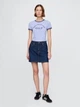 Футболка хлопковая короткая женская GAP 609754139 XL Синяя ( 1159846270) - изображение 3