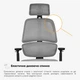 Офісне крісло Mealux Leo Air Plus Dark Grey (арт.Y-546 KBG) Сіре - изображение 6
