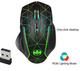 Геймерська миша бездротова RGB з акумулятором, ігрова комп'ютерна мишка, бездротова миша для ігор VD87 - зображення 1