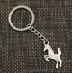 Брелок металлический для ключей, сумок, рюкзаков "Лошадь / Horse" Серебристый - изображение 4
