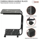 Приставний столик на колесах Fabrika BRAIN Marble Black (FK-W4098-01) - изображение 6