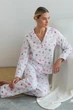 Пижама Forli Пижамный костюм из фланели с брюками Rose Galaxy XS Белый FL0057-25-69_XS - изображение 2