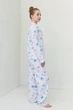 Пижама Forli Пижамный костюм из фланели с брюками Space XXL Белый FL0010-18-69_XXL - изображение 4