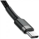 Дата USB-C кабель USB-C 1.0m 3A 60W Cafule Black Baseus (CATKLF-GG1) (261236) - зображення 3