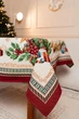 Скатерть Новогодняя гобеленовая 140 х 240 см. Premium JOUETS - изображение 7