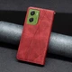 Чехол-книжка с кармашками UniCase Geometric Pattern для Motorola Moto G06 - Red - изображение 6