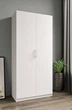 Шкаф для одежды распашной MEBLIBUD FP двухдверный 90х50х204,5 см Белый - изображение 3
