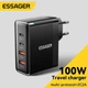 Мощное Зарядное Устройство 100W Essager GaN2 Pro QC PD 20V 5A Зарядка 100 Вт Блок зарядки Type C и кабель в подарок - изображение 4