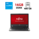 Ноутбук Fujitsu Lifebook U748 / 14" (1920x1080) IPS Touch / Intel Core i5-8250U (4 (8) ядра по 1.6 - 3.4 GHz) / 16 GB DDR4 / 480 GB SSD / Intel HD Graphics 620 / WebCam б/у - изображение 1