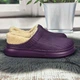 Сабо кроксы женские Dago Style темно-фиолетовые без задника на меху 40 р (25,5-26 см) 2879 - изображение 3
