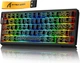 Ігрова Клавіатура ATTACK SHARK X68 HE Black contour Магнітні світчі. Дротова 8000Hz/s. RGB Підсвічування, 68 keys, Switch 0.1mm. Rapid Trigger - зображення 1
