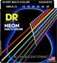 Струни для акустичної гітари DR NMCA-12 Hi-Def Neon Multi-Color K3 Coated Medium Acoustic Guitar Strings 12/54 - зображення 1