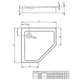 Душовий піддон Radaway Doros PT Compact 800x800x115 Білий (SDRPT8080 05) - изображение 2