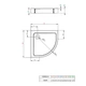 Душовий піддон Radaway Doros A Compact 900x900x115, білий - изображение 3