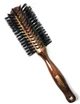 Salon Professional Круглая расческа для укладки брашинг деревянный с натуральной щетиной 2271FM - изображение 4