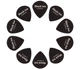 Медіатори D'Addario 3DBK4 Planet Waves Duralin Black Ice Player's Pack 0.80 mm (10 шт.) - зображення 3