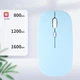 Безпровідна мишка AppStyle Blue — Bluetooth + 2.4G USB, тиха, подвійний режим підключення (блакитна) - изображение 3