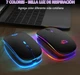 Мишка Bluetooth / 2.4 ГГц , ZIYOULANG X15 з підсвічуванням RGB,Акумуляторна мишка чорна матова з вовком - изображение 4