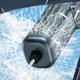 Портативный автомобильный компрессор с дисплеем и фонариком аккумуляторный насос с повербанком (IK149) - изображение 4