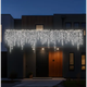 Уличная светодиодная гирлянда Бахрома 25 м 405 LED, черный провод, белый свет - изображение 2