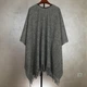 Пончо Aelita-Uomo из новозеландского мериноса Серый. One size. - изображение 6