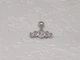 Серебряная серьга для пирсинга хеликса с фианитами. 40001ШТ - изображение 3