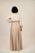 Длинное светлое платье большого размера FashionYouWant XXL бежевый 43372380 - изображение 4