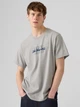 Футболка хлопковая мужская Levi`s Relaxed Graphic Tee 16143-1682 L Пепельный серый (5401187351070) - изображение 3