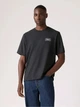 Футболка хлопковая мужская Levi`s Relaxed Graphic Tee 16143-1821 L Черная с белым (5401187424613) - изображение 1
