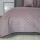 Покрывало двуспальное ТЕП Velour Ромб круглый 4-00516_33954 180х240 см темно-розовое - изображение 2