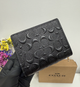 Гаманець Coach Snap Wallet In Signature Canvas чорний натуральна шкіра + подарункове пакування - изображение 7