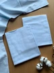 Пеленка байковая фланель 100 х 80 см однотонная голубая - изображение 3