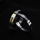 Мужской каучуковый браслет new Collection Gold - изображение 2