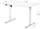 Стол с электрорегулировкой высоты Mealux PowerDesk Lite 120х60х71-118 см White (EVO-201 Lite W/W) - изображение 4