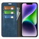 Чехол Taba Retro-Skin для Iphone 13 книжка с визитницей кожа PU синий - изображение 4