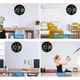 Часы Deepfox DS-5501 LED цифровые электронные настенные Будильник Дата Температура Влажность (диаметр 25,4см) разноцветный - изображение 5