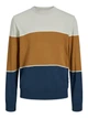 Джемпер JACK&JONES бежевий-темно-синій SYOOJ680 L - зображення 7