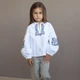 Сорочка вишиванка лляна для дівчинки Trendy Tot 03-01683 білий 134 см (9 років) - изображение 1