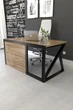 Стол руководителя в стиле лофт EcoLoft Эрмонт DSP-1281-1 Дуб Аппалачи - изображение 1