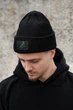 Чоловіча Тепла Подовжена Трикотажна Шапка Біні Докер З Принтом Suck It Without Dominic Black - изображение 1
