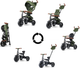 Триколісний велосипед Qplay Rito Deluxe Rubber Olive (5061047481639) - зображення 7