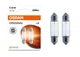 Комплект вказівних ламп розжарювання OSRAM C5W 6418-2BL 36mm 12V SV8.5-8 Blister (2 шт) - изображение 1