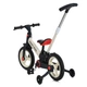 Велосипед-беговел (велобег) PROFI KIDS MB 1021-2 с родительской ручкой и резиновыми колесами 12", Черно-белый - изображение 2