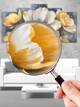 Модульная картина на стену «Золотые цветы на темном фоне» для спальни, гостиной или кухни 80x125 см MK50356 - изображение 4