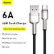 Кабель Baseus Cafule Series Metal Data Cable USB to Type-C 66W 0.25m Black (CAKF000001) - зображення 7