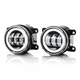 Комплект протитуманних LED фар StarLight SB-350+DRL D=90мм білий світ (Renault, Citroen, Ford, Mitsubishi, Opel, Peugeot, Subaru) - зображення 2
